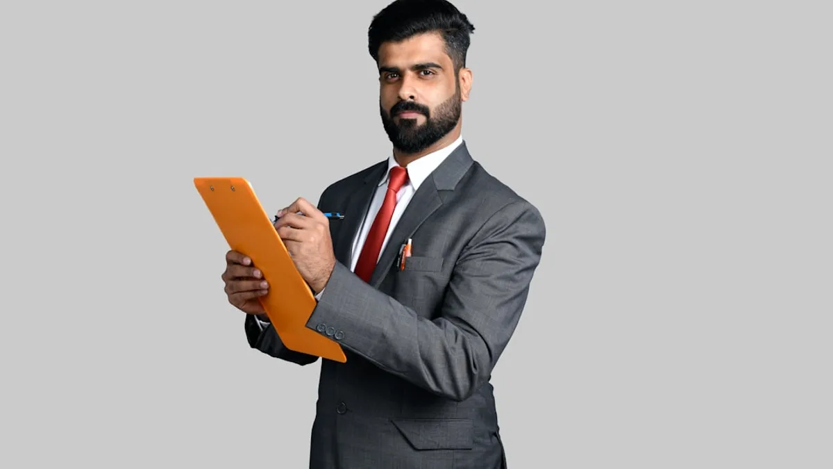 Timesheet and payroll documentation on a professional desk